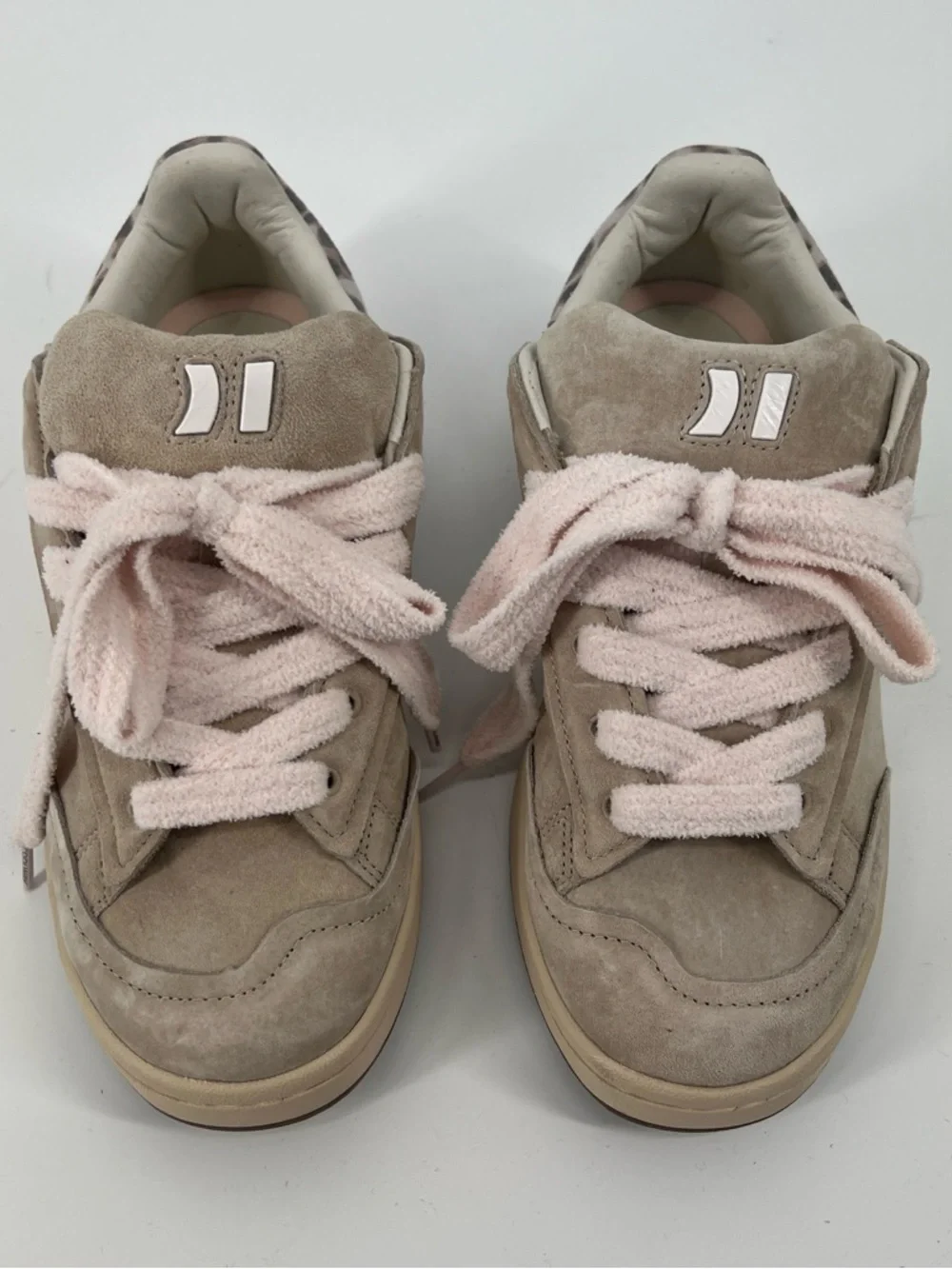 Coolway Bolk Sand Cream Suede Lace Up Chunky Streetwear Sneakers Women's 9